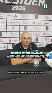 Bernardo Tavares buka suara, sebut laga final Piala Presiden 2026 melawan Persib bagai Daud lawan Goliat